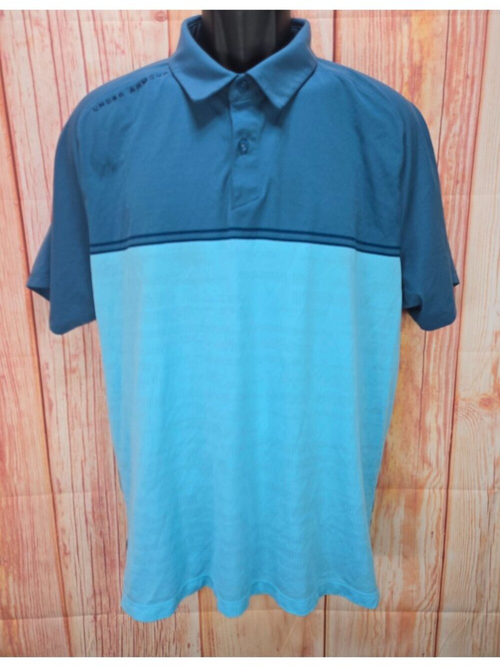 Under Armour Mens Loose HeatGear Blue Polo Size XL
